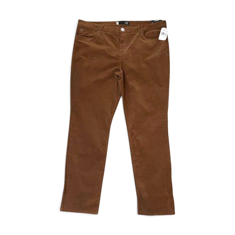 KUT From The Kloth Catherine Boyfriend in Cognac Brown Corduroy, NWT! Size 18